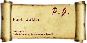 Purt Jutta névjegykártya